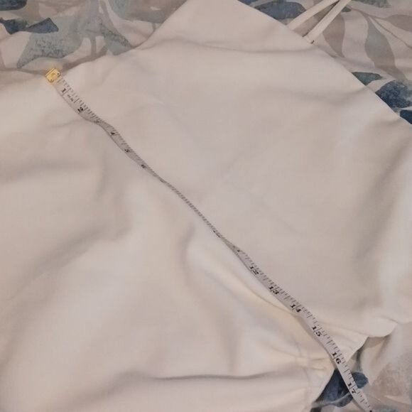 NEW‎ Revolve Likely Owens Feather Mini Dress Removable Straps White, Size 12 - Picture 11 of 12